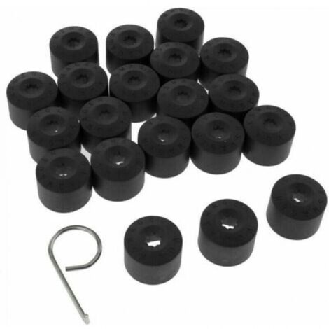 20x cache écrou noir capuchon protection bouchon plastique,Cache Ecrou