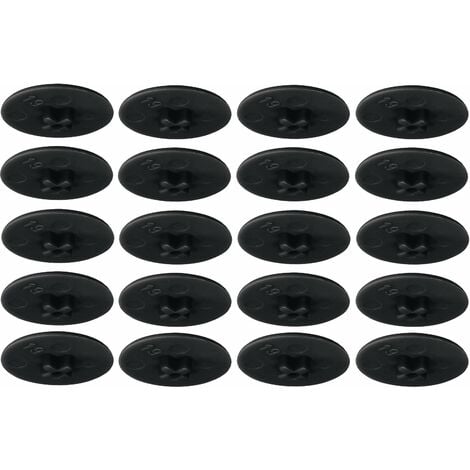 20x Capuchons De Protection Boulons Roue Ecrou La valeur noir 17