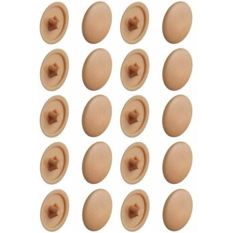 20x cache vis marron pin pozidrive pz2 cruciforme capuchon protection meuble universel