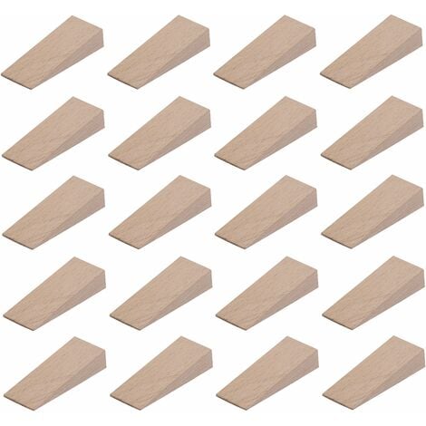 20x cale en bois universelle 55mm x 20mm x 12mm meuble porte calage ajustement