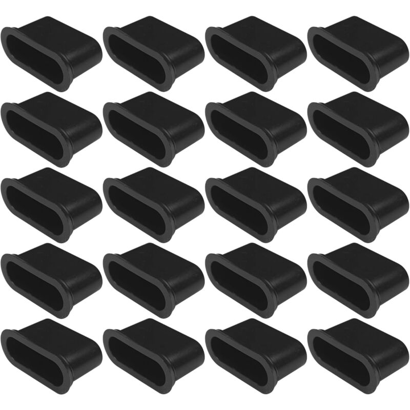 20x Embout support de latte 38mm encastrable à mortaiser en plastique noir pour sommier Cadre Bois Lit Meuble Fixation Capuchon