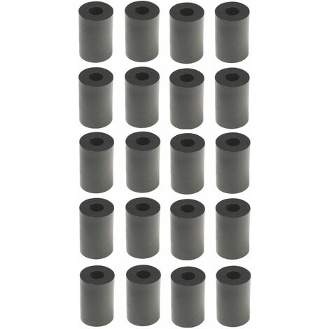 Enkotrade Lot de 10 entretoises rondes en plastique pour M4-8 x 4,3 x 2,5 mm 