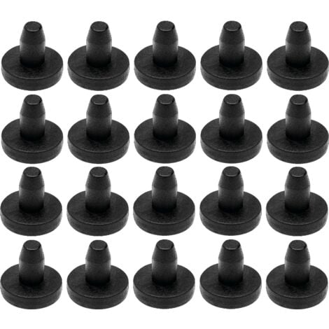 CYCLINGCOLORS 20x inserto tappo chiusura plastica nero Ø16mm x 6.5mm coprivite cappuccio mobili rotondo tubo piedini gambe