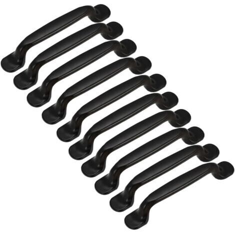 20x Küchenschrankgriffe, Schrank- und Schubladengriffe, Schlafzimmermöbelgriffe, 128 mm Lochabstand, Aluminium, mit Schrauben - Verschiedene Mengen
