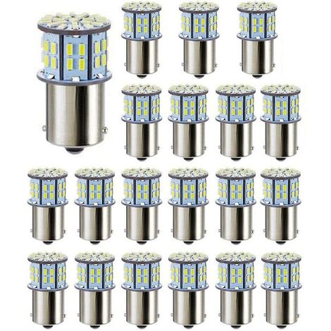 20x LED Glühbirnen für Super 3014 50-smd Weiß 1156 1141 1003 Ba15s Glühbirnen für Anhänger Marine Boot