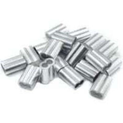 20x manchon à sertir en aluminium avec double virole virole en aluminium de 6,0 mm, pince à sertir, manchon à sertir, manchon à sertir, connecteur de câble 20610mm