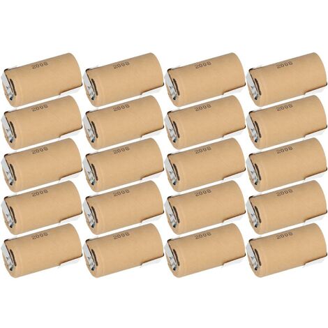 20x Panasonic Akku Sub-C 1,2V 3000mAh PBK300SCEY1 PP NiMH Z-Lötfahne