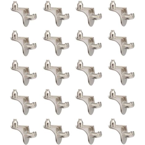 20x reggipiani perni supporto mensole 5mm staffe acciaio tasselli scaffale mobili