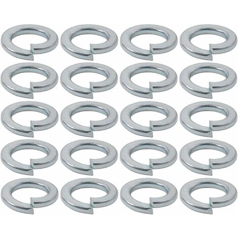 20x Rondelle grower élastique pour vis à tête cylindrique en acier zingué DIN 7980 Universel Vis Boulon Etanchéité Fixation Quincaillerie Ressort, M8