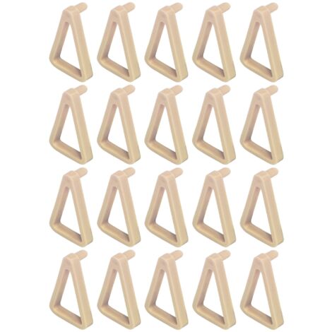 20x Taquet de maintien blocage de tablete en plastique beige Ø5mm pour épaisseur de fond 19mm Croisillon Calage Fond