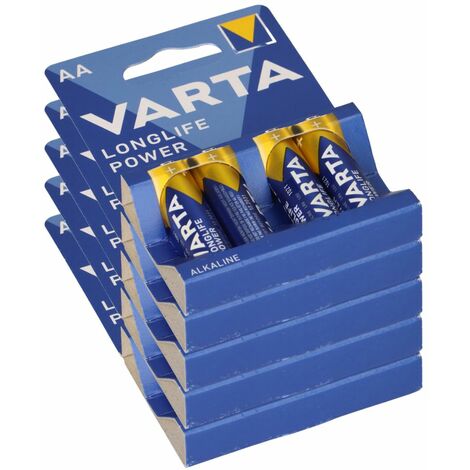 20x Varta 4906 Longlife Power AA im 4er Blister Mignon
