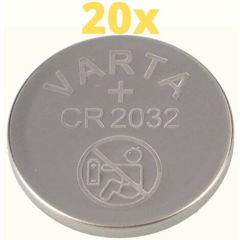 20x Varta Lithium 3V CR2032-P Bulk 3V/220mA lose