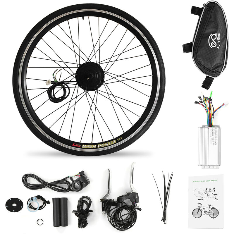 

20x1,75 '', kit de conversion de bicicleta electrica, kit de motor de cubo de rueda delantera, potente kit de motor de bicicleta electrica de 36 V