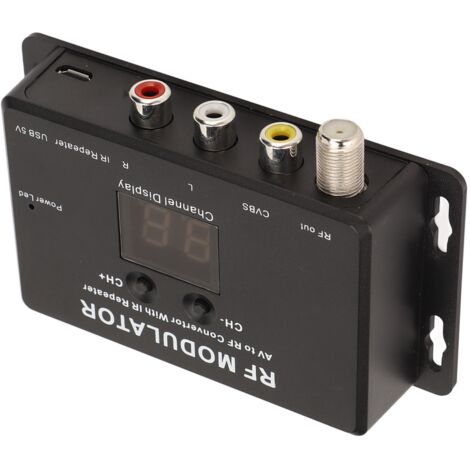 21-Kanal AV-zu-RF-Konverter – PAL/NTSC-Modulator für Fernseher, DVRs und Multimedia-Player