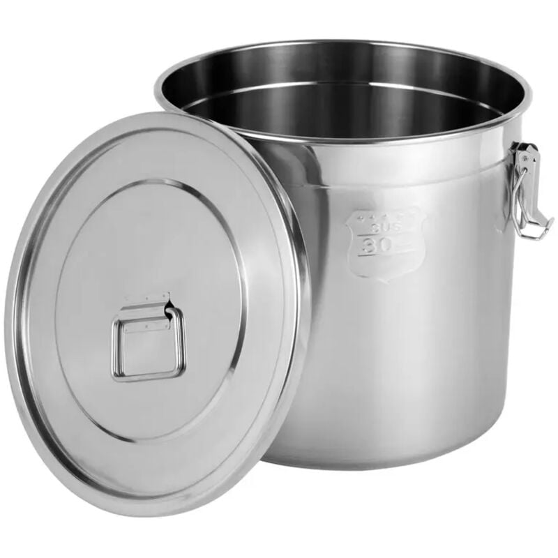 21 litres de riz étanche à l'air Réservoir en acier inoxydable 304 Boîte de stockage alimentaire avec couvercle