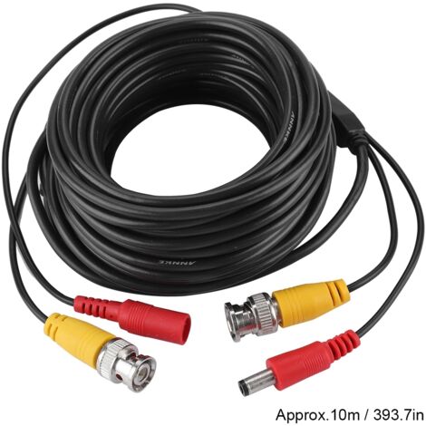 2,1-mm-BNC-Videoverlängerungskabel für CCTV, gewerbliche und private Nutzung (10 Meter)