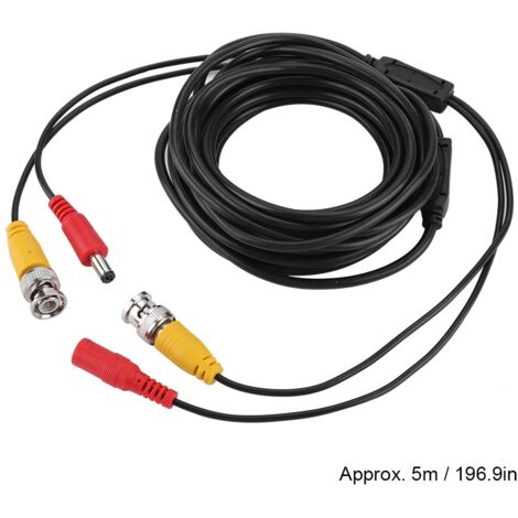 2,1-mm-BNC-Videoverlängerungskabel für CCTV-Systeme, gewerbliche und private Nutzung (5 Meter)