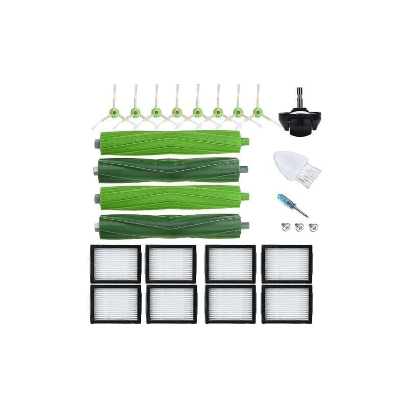 SNQ - 21 Pack Replacement Parts Compatible With Irobot Roomba E5 E6 I6 I6+ I4 I4+ I7 I7+ I8+ Plus Plus Hepa Filter Bru Roller Repleniment Accessroies