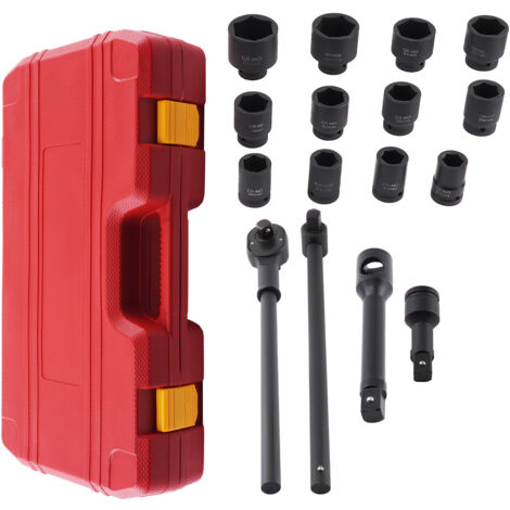 21 pezzi 3/4" Drive Deep Impact Sockets & Socket Sets19mm-30mm-50mm 3/4" Ratchet