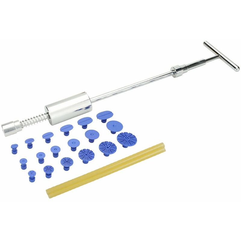 Asupermall - 21 Pieces Voiture Sans Peinture Dent Repair Tool Kit Dent Extracteur Glisser Marteau Extracteur Onglets Ventouse Outils A Main