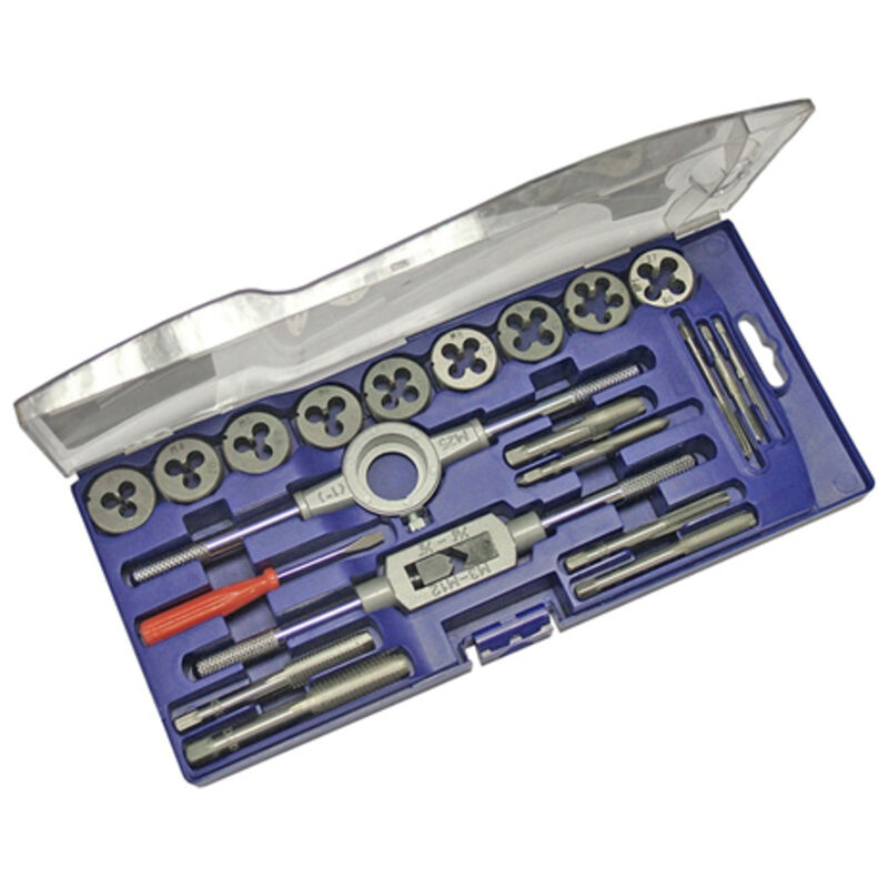 Image of 21-teiliger Gewindebohrer- und Schneideisensatz aus Kunststoff OUTIFRANCE