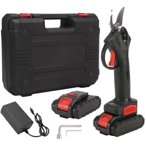 21 V cordless electric pruning shears 2 batteries Cutting capacity 30 mm
