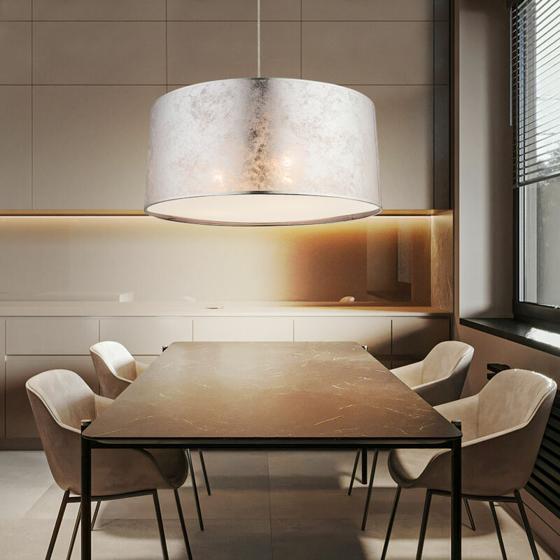 

Lámpara colgante de diseño de 21 vatios, luz LED colgante textil, iluminación de techo brillante