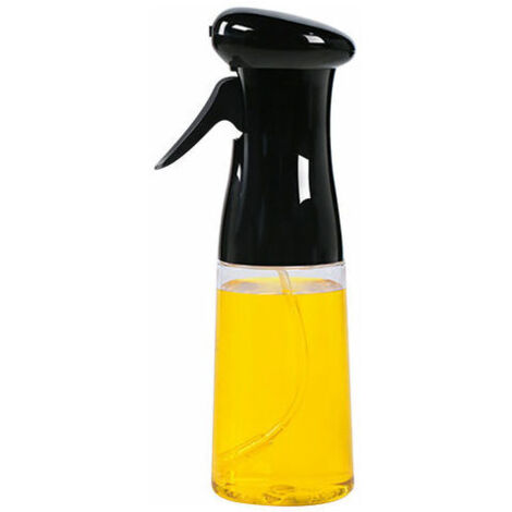 210 ml di spruzzatore per olio d'oliva, erogatore di olio ricaricabile per cucinare, insalata, barbecue, cottura, grigliate, lacca per capelli, arrostimento, bottiglia, nero
