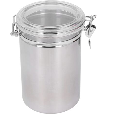 2100 ml luftdichter Edelstahl-Aufbewahrungsbehälter für Trockenlebensmittel, Tee, Milchpulver