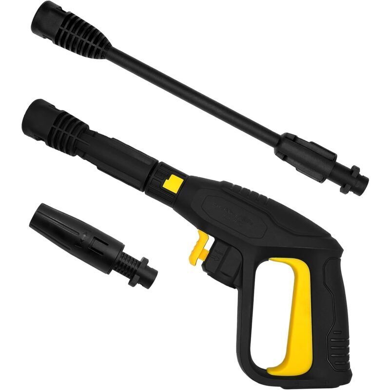 SNQ - 2100 psi Pistolet de déclenchement Kit,Poignée Pistolet avec Lance Rotative,Pistolet Haute Pression pour Système Rapide Tuyau Karcher K2 K3 K4