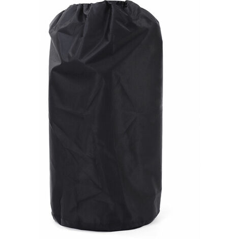 210D Black Oxford Cloth Gas Tank Cover Small Outdoor Propane Tank Cover 31x59cm