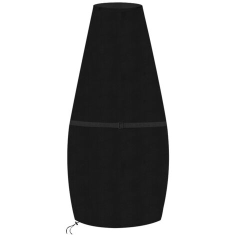 210D Housse anti-poussière en tissu Oxford 84 x 221 cm, housse de chauffage de terrasse en forme de pyramide de 21 pouces résistante à l'eau