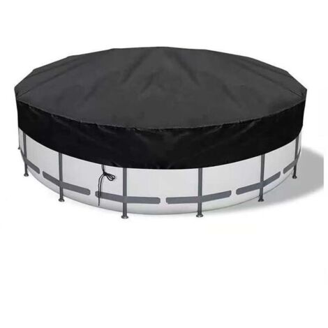 210D Housse de piscine ronde de pour piscines hors sol 183/30cm, couverture solaire, couverture de jacuzzi, housse de réservoir de stock, imperméable, anti-poussière,