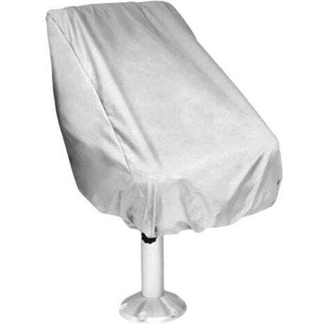 210D Housse de siège de Bateau, Protection Contre Les UV et Les intempéries,Silver-56 x 61 x 64/30cm