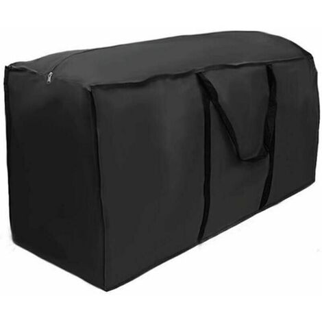210D Oxford Fabric Large Garden Cushion Storage Bag Waterproof Patio Furniture Lightweight Zipped Carry Case (173 76 51cm)