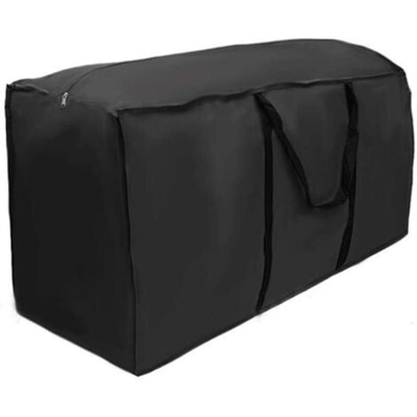 LITZEE 210D Oxford Tissu Grand Jardin Sac de Rangement Coussin Imperméable Meubles de Patio Sac de Rangement Léger Zippé Carry Case (173 76 51cm)