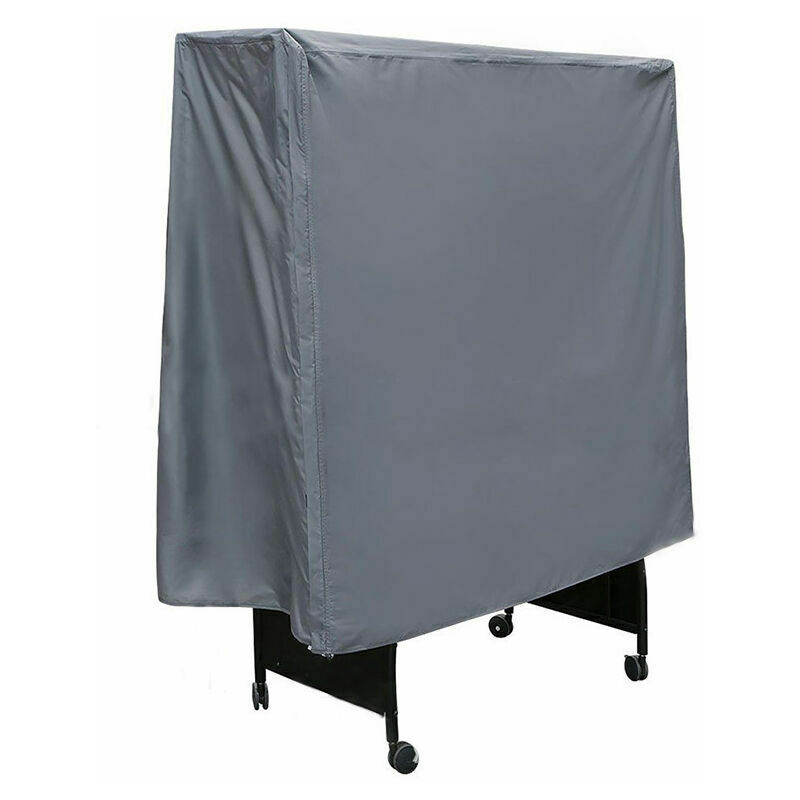 210D Oxford tissu table de ping-pong housse anti-poussière extérieur anti-poussière et étanche couverture gris 15252144cm