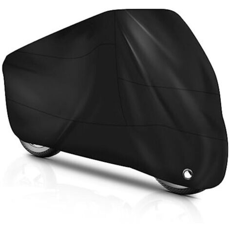 210D Polyester Motorcycle Cover, for Motorcycles 245x105x125cm, Lightweight and Durable, Easy to Install and Store, Suitable for Various Motorcycle Models, Black