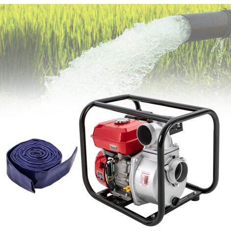 212CC 4-Stroke 7.5HP Benzin Wassertransferpumpe Manueller Start 3600RPM