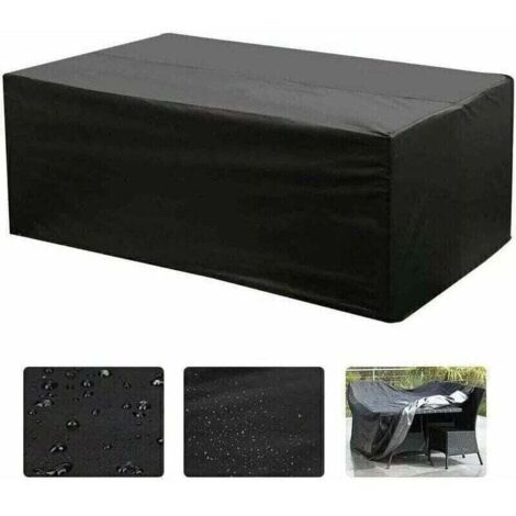 (213 x 132 x 74 cm) Copertura per tavolo rettangolare Oxford per mobili da giardino con protezione UV
