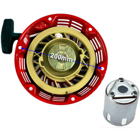 21,5 CM démarreur à recul + coupelle pour moteur Honda GX340 GX390 9-13 CV