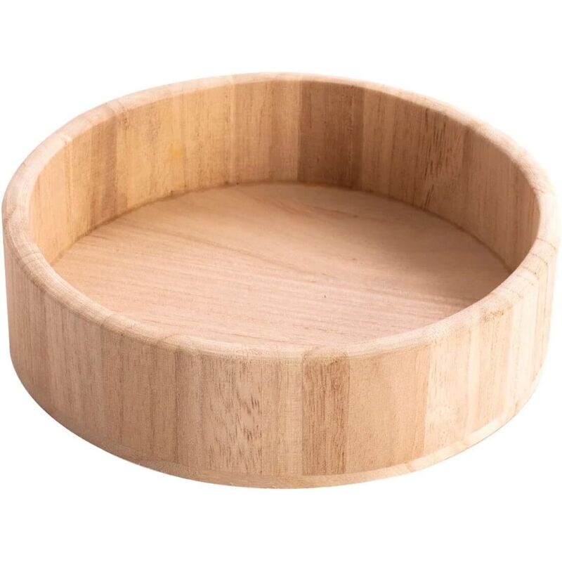 21607 Plateau en Bois de Balse Rond Moyen, 22 cm de Diamètre, 5,5 cm de Hauteur