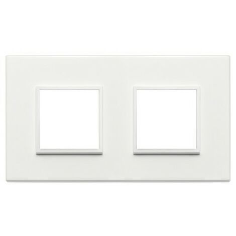 21643.17 Plaque 4M (2+2) Int71 Blanc Total Eikon