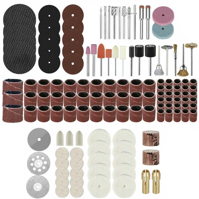 Image of Tlily - 217 StüCke Rotations Bohrer Werkzeug ZubehöR Bit Set Polierset zum Schleifen Von