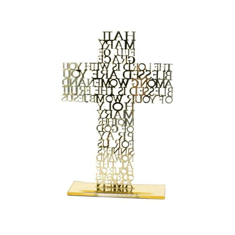 21cm scritture religiose acriliche croce gesù