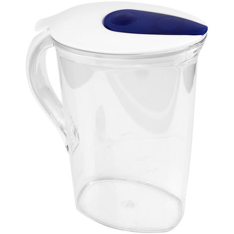 2.1L Large Capacity Plastic Transparent Water Bottle Cold Hot Water Jug with Lid Home Use