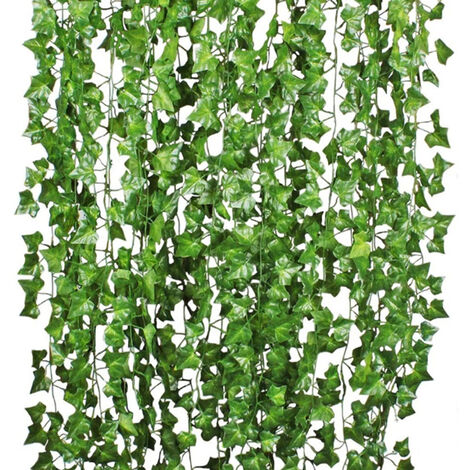2.1M Artificial Ivy Fake Foliage Leaf Home Garden Wall Hanging Vine Leaves Sweet Potato Leaves Garland Green Plant