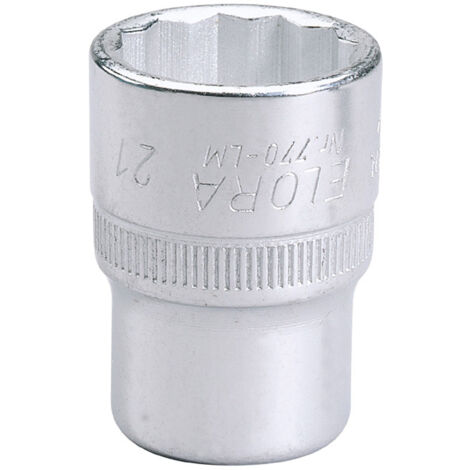 21mm 1/2-Inch Drive Bi-Hexagon Socket (24666) for Metric Fastening Tools