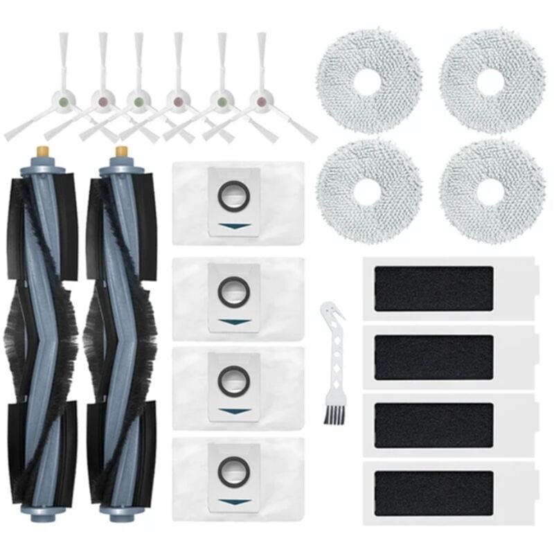 Image of 21PC für T20 Wichtigsten Seite Pinsel Mopp Tuch Filter Staub Tasche