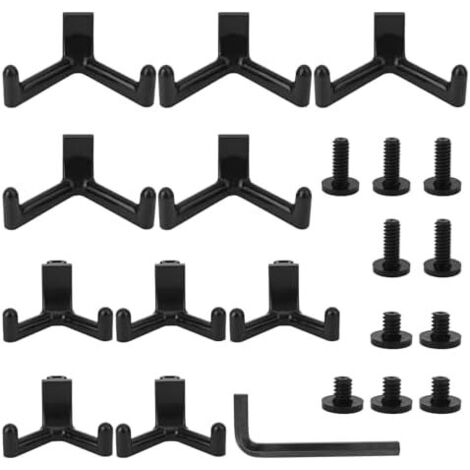 21pcs Crochets pour Outils Suncast et Lifetime, de Rangement Abri Jardin Mural Garage Étagères Accessoires Pelles Râteaux Organisateurs -